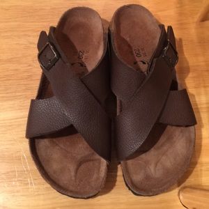 Birkenstock Birkis  leather sandal sz6