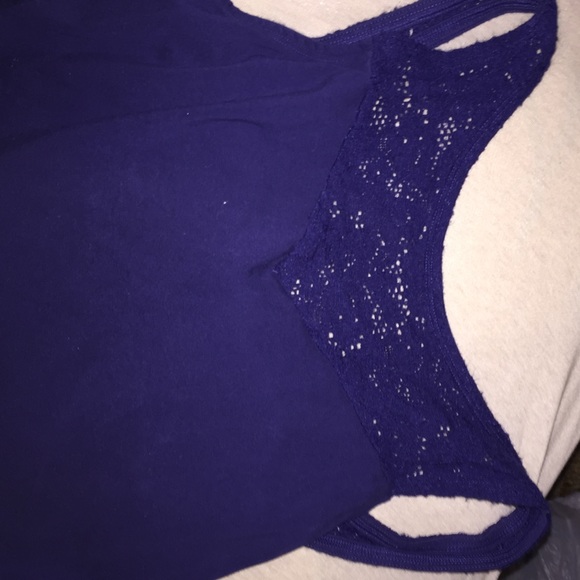 Express plum peplum top - Picture 3 of 3