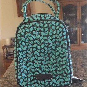 Vera Bradley lunchbox in shower vines