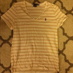 Ralph Lauren short sleeve V neck top