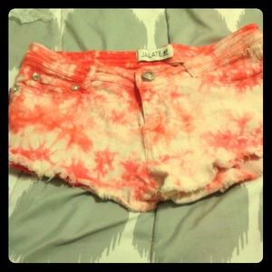 Jalate orange/ white shorts