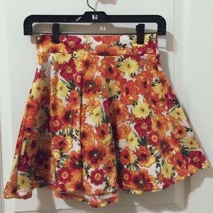 Floral skater skirt