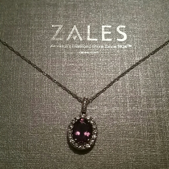 Zales Amethyst Necklace - Picture 2 of 3