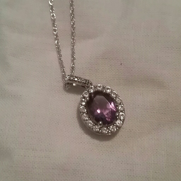 Zales Amethyst Necklace - Picture 3 of 3