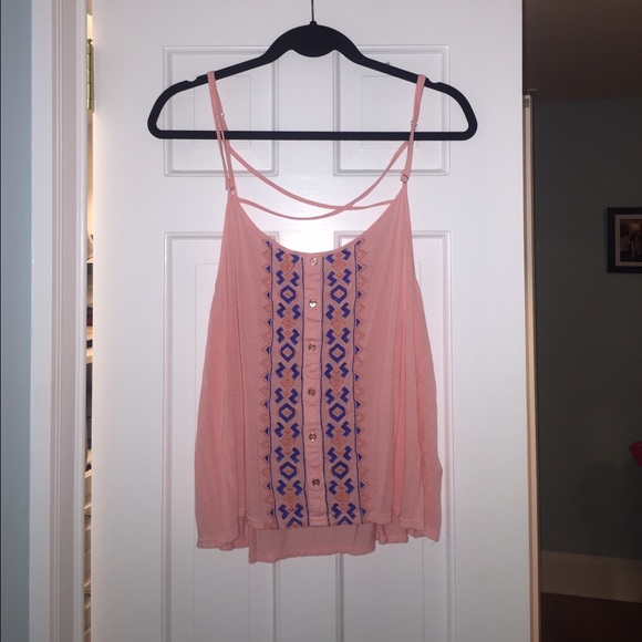Super cute pink cotton tank top
