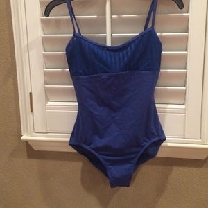 Blue Bloch Camisole Leotard