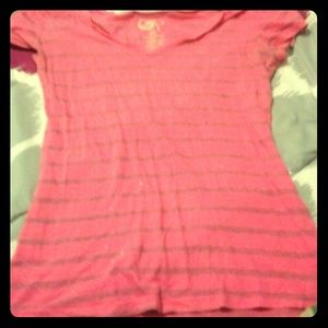 Pink striped shirt