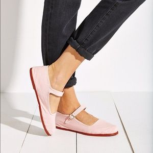 Pale Pink Overdyed Mary-Janes
