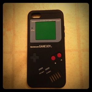 Rubber gameboy phone case.