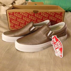 Vans | Shoes | Metallic Bronze Leather 