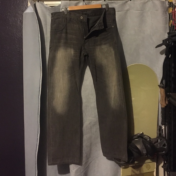 Levi's Mens 34x30 straight leg 'washed black'