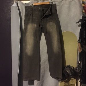 Levi's Mens 34x30 straight leg 'washed black'