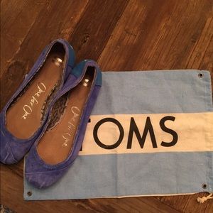 TOMS Blue Ballet Flat