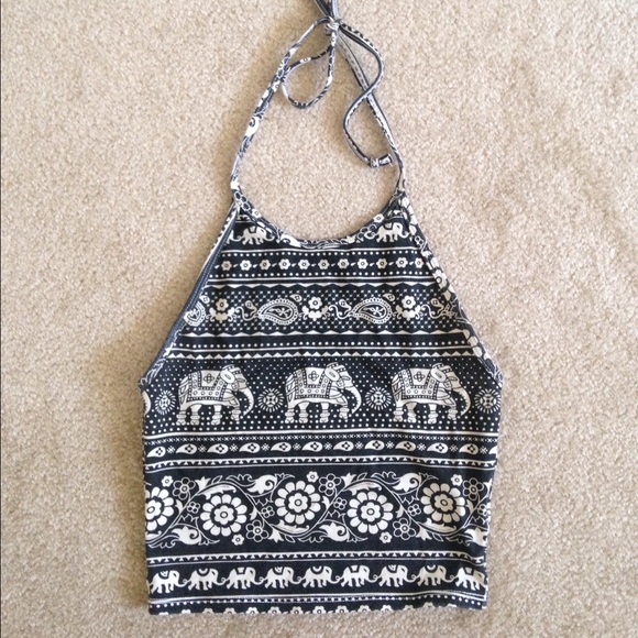 Obey Tops - Super cute elephant halter top