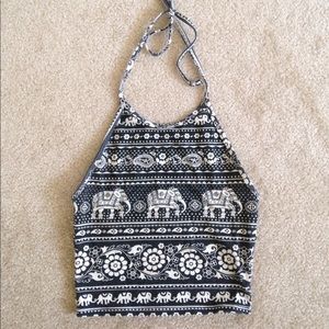 Super cute elephant halter top