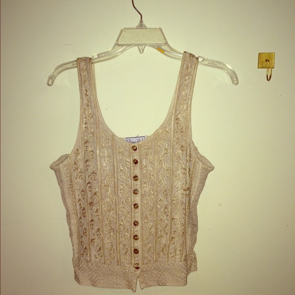 Tan crop top