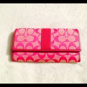 Pink Coach Wallet/Billfold