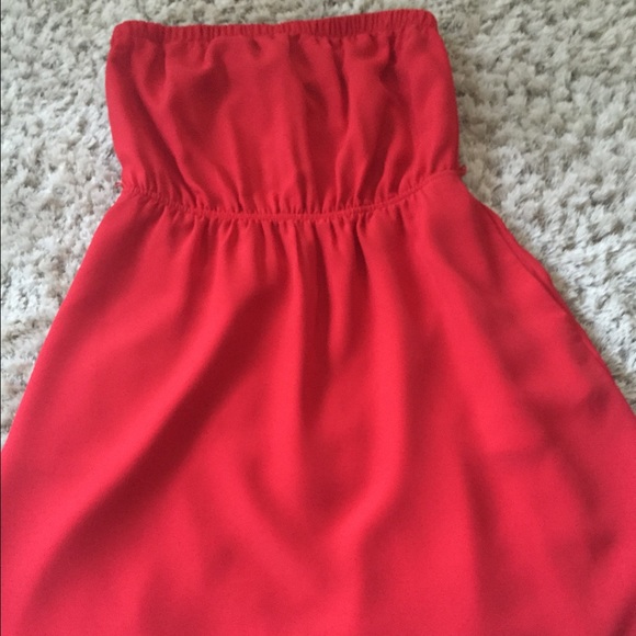 Express brand short orange/red dress
