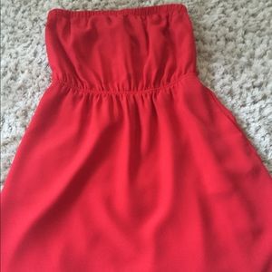 Express brand short orange/red dress
