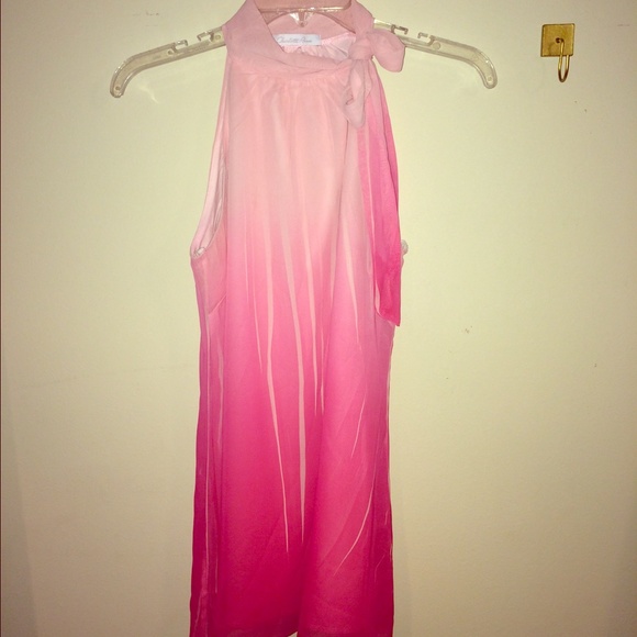 Pink halter top