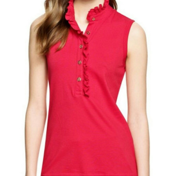 Tory Burch
Red Sleeveless Lidia Polo - Picture 1 of 3