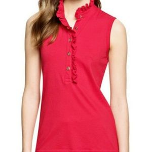 Tory Burch
Red Sleeveless Lidia Polo