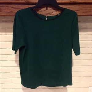 Green Ann Taylor blouse with bow