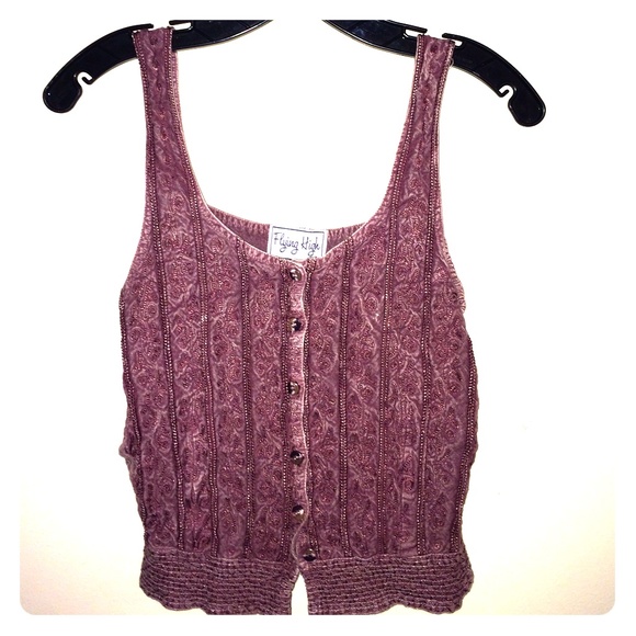 Faded purple crop top
