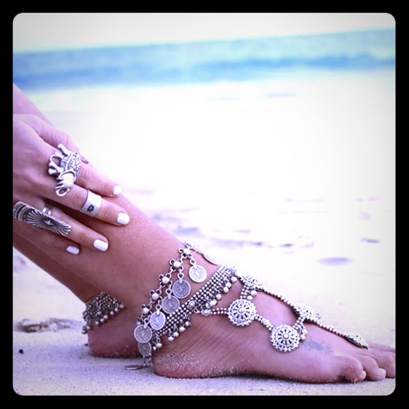 New Boho Coachella Coin Bracelet/ Anklet Ethnic