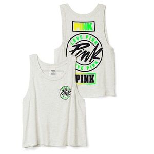 Victoria's Secret Pink Crop Muscle Tank