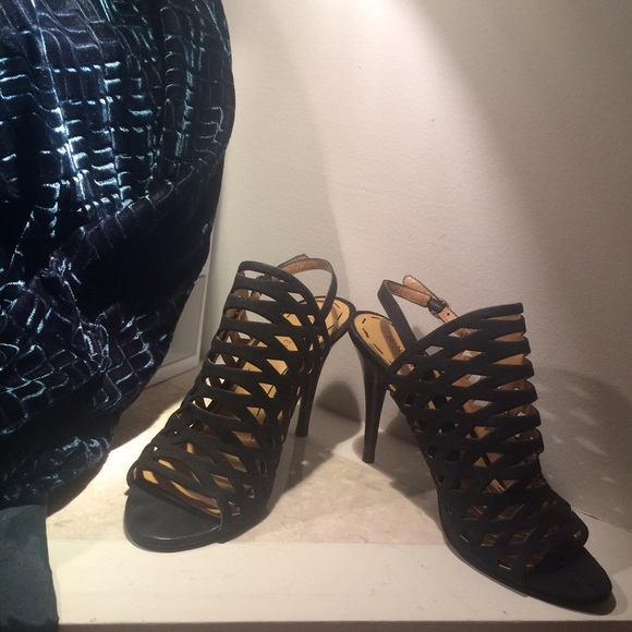 Open toe strappy heels