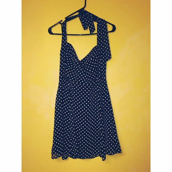 Polka Dot Halter Dress