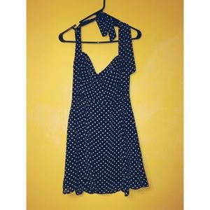 Polka Dot Halter Dress