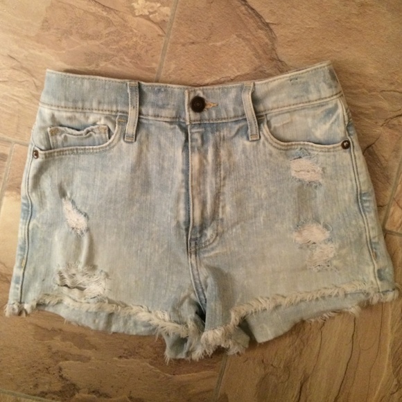 Abercrombie and Fitch High Waisted Shorts Size 0 - Picture 1 of 3
