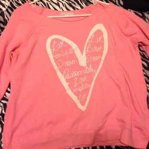 Pink Off the Shoulder Sweater