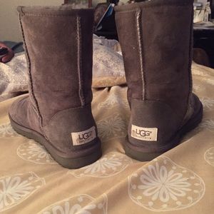 Grey Uggs Classic Short