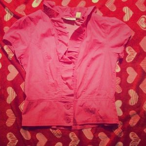 Hot pink cover up top