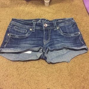 Miss Me Lookalike Jeweled Jean Shorts