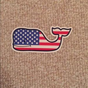 one american flag vineyard vines sticker