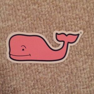pink whale sticker