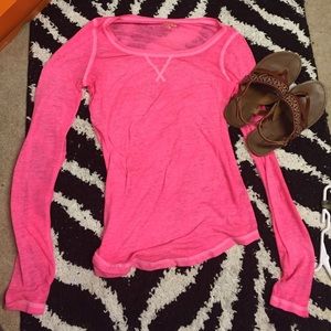 Pink long sleeve t-shirt
