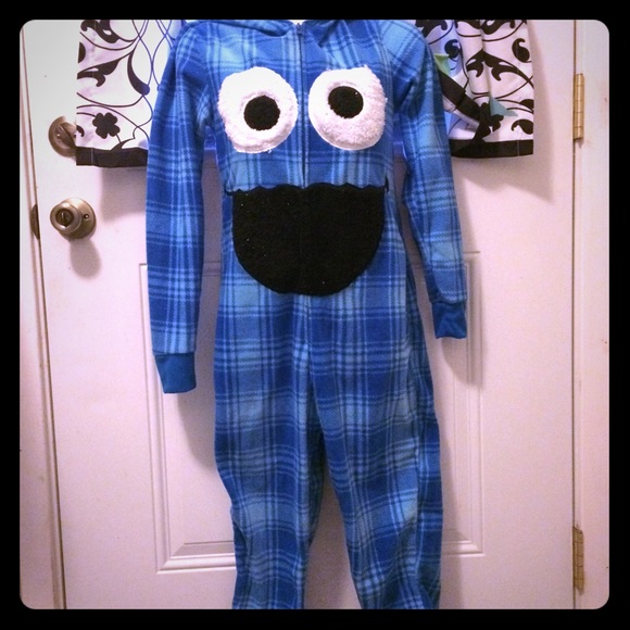 Cute Cookie Monster pajama onesie