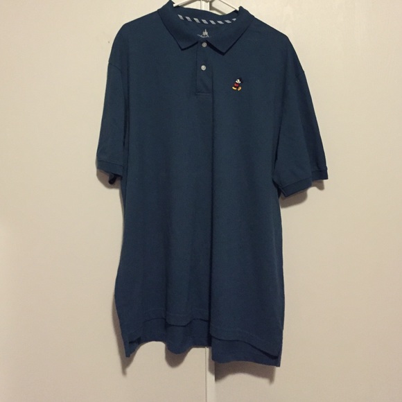 Blue Vintage Mickey Polo - Picture 1 of 3
