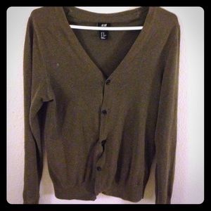 H&M Dark Green Cardigan