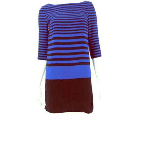 black&blue striped dress