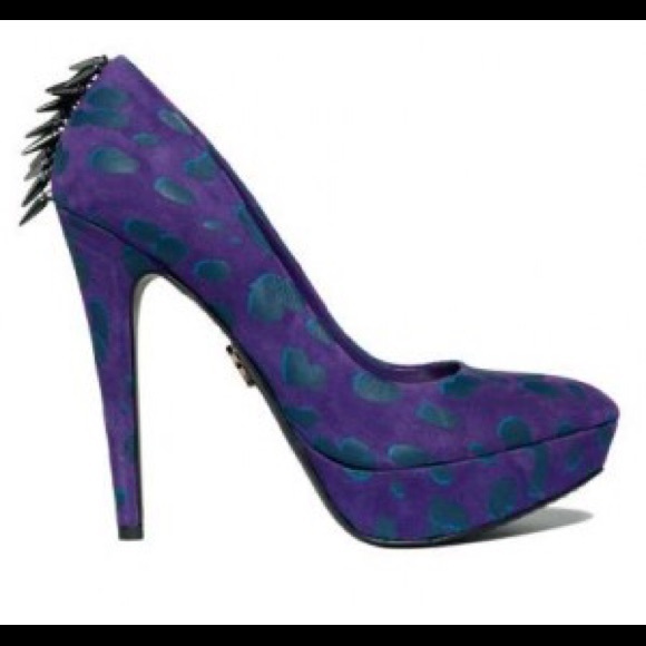 RACHEL Rachel Roy Shoes - Rachel Roy purple leopard heels