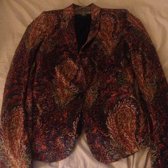 Paisley multi- colored blazer