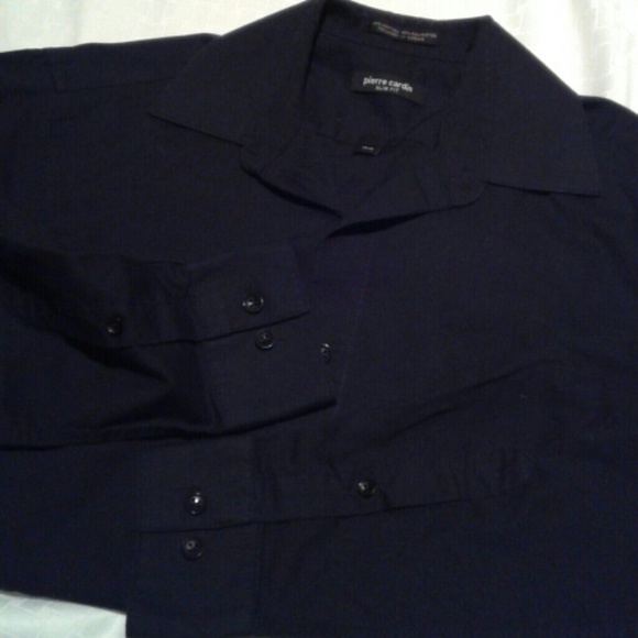 pierre cardin slim fit dress shirt