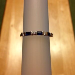 14K Sapphire and Diamond Ring