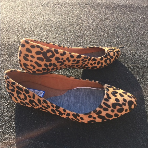 Leopard Fur Like Flats